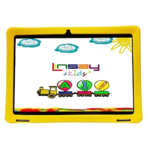 10.1 in. 1280x800 IPS 2GB RAM 32GB Storage Android 12 Tablet with Yellow Kids Defender Case