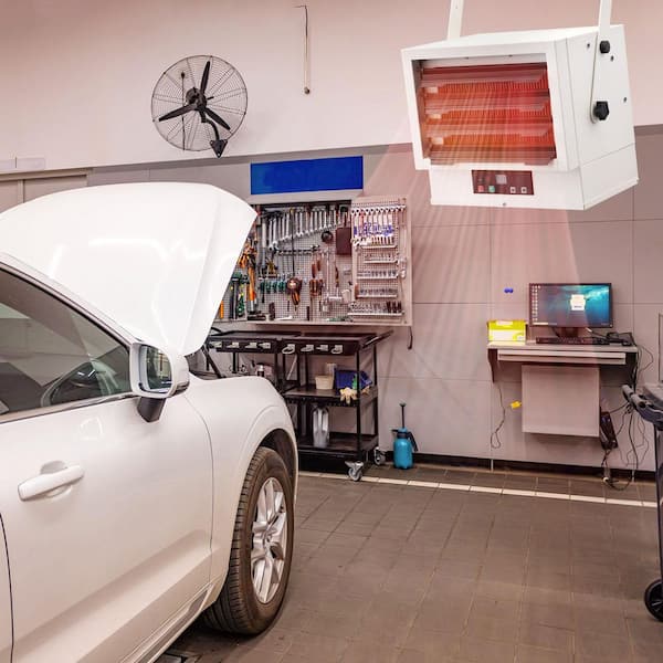 Electric Garage Heater 7,500-Watt Digital Shop Heater Wall Ceiling Mount with Overheat Protection
