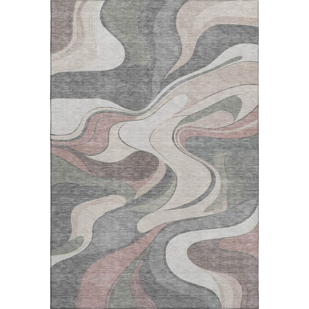 Mayfield Premium Machine Washable Abstract AMF2183 Beige 5 ft. x 7 ft. 6 in. Area Rug price history on PriceWatchPro