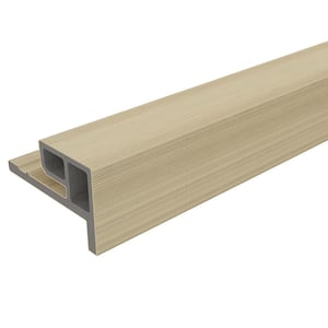 European Siding System 3.5 in. x 2.1 in. x 8 ft. Japanese Cedar Composite Siding End Trim for Belgian Board