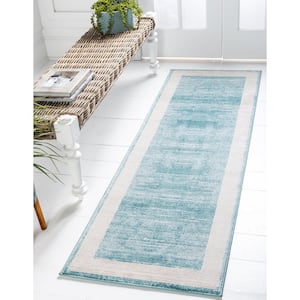 Uptown Collection Yorkville Turquoise 2' 2 x 6' 0 Runner Rug