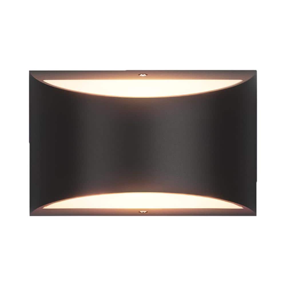 Modern Design Aluminum 1 Light Black LED Wall Sconce 2-Pack price history on PriceWatchPro