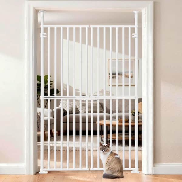 Dog Door for Sliding Glass Door with Lock Insert Sliding Dog Door Adjustable Height 87 in. - 93 in. Pet Door, Size L