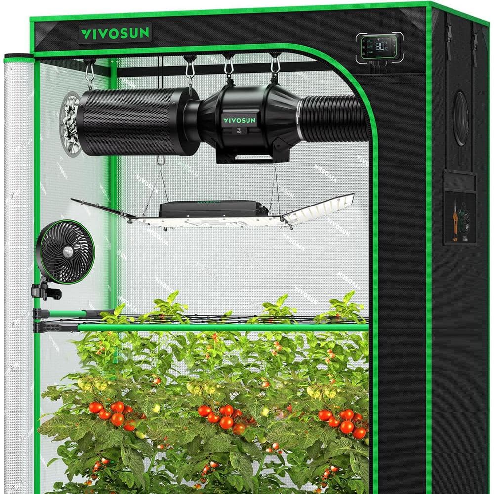VIVOSUN 4 ft. x 2 ft. P426 Black Plus Smart Grow Tent Kit with