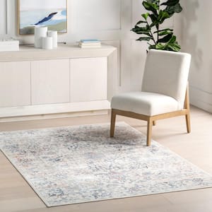 Everlee Faded Persian Machine Washable Beige 5 ft. 3 in. x 7 ft. 6 in. Area Rug