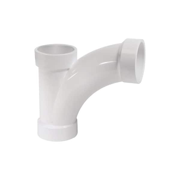 VPC 4 in. PVC DWV All Hub Long-Radius Combination Tee-Wye Fitting 