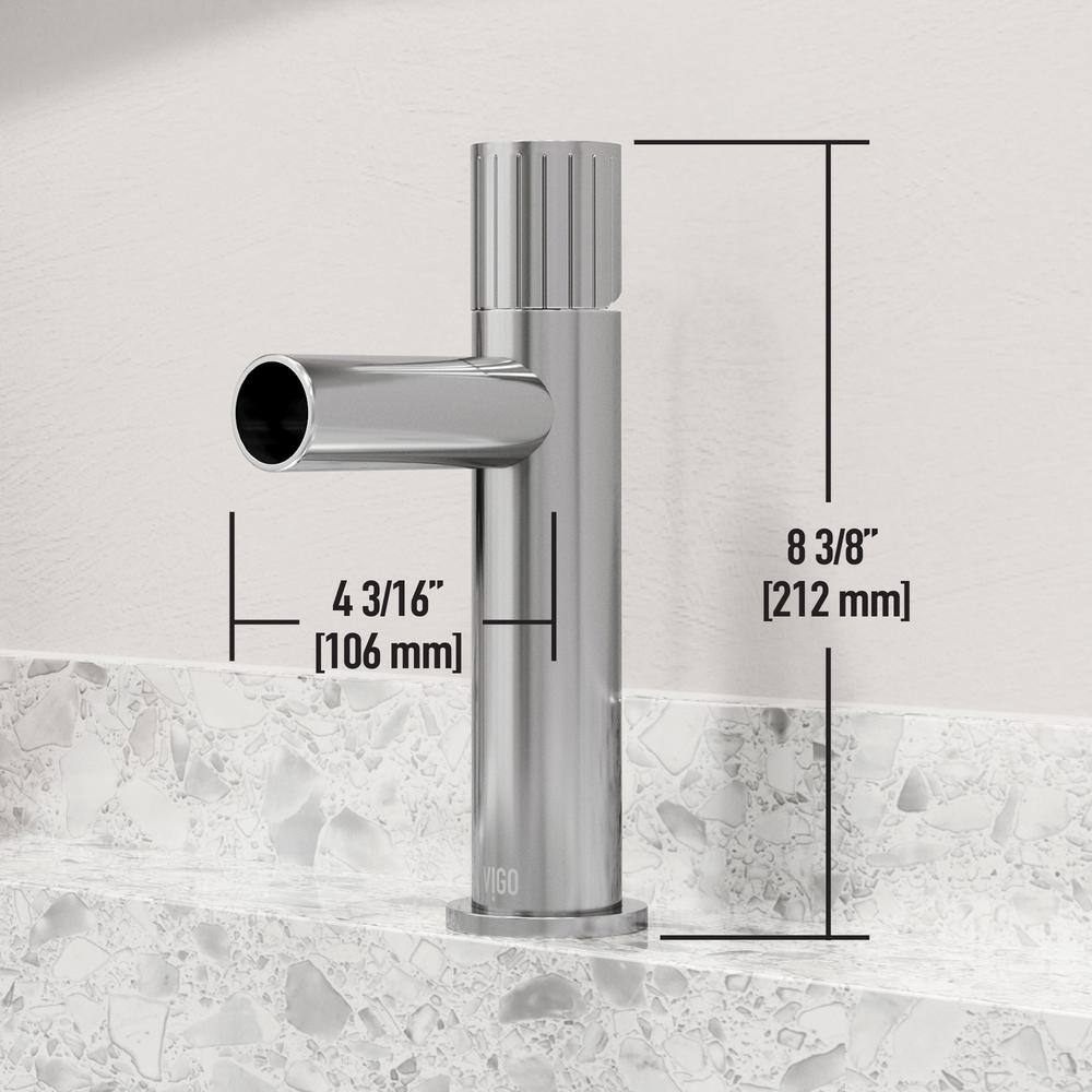 Ashford Chrome High Arc Single Hole Bathroom Faucet