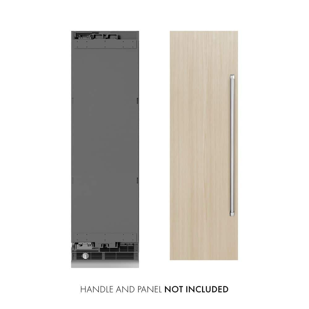 24 in. 12.4 cu. ft. Upright Column Freezer with Graphite Gray Interior in Panel Ready Grey Finish