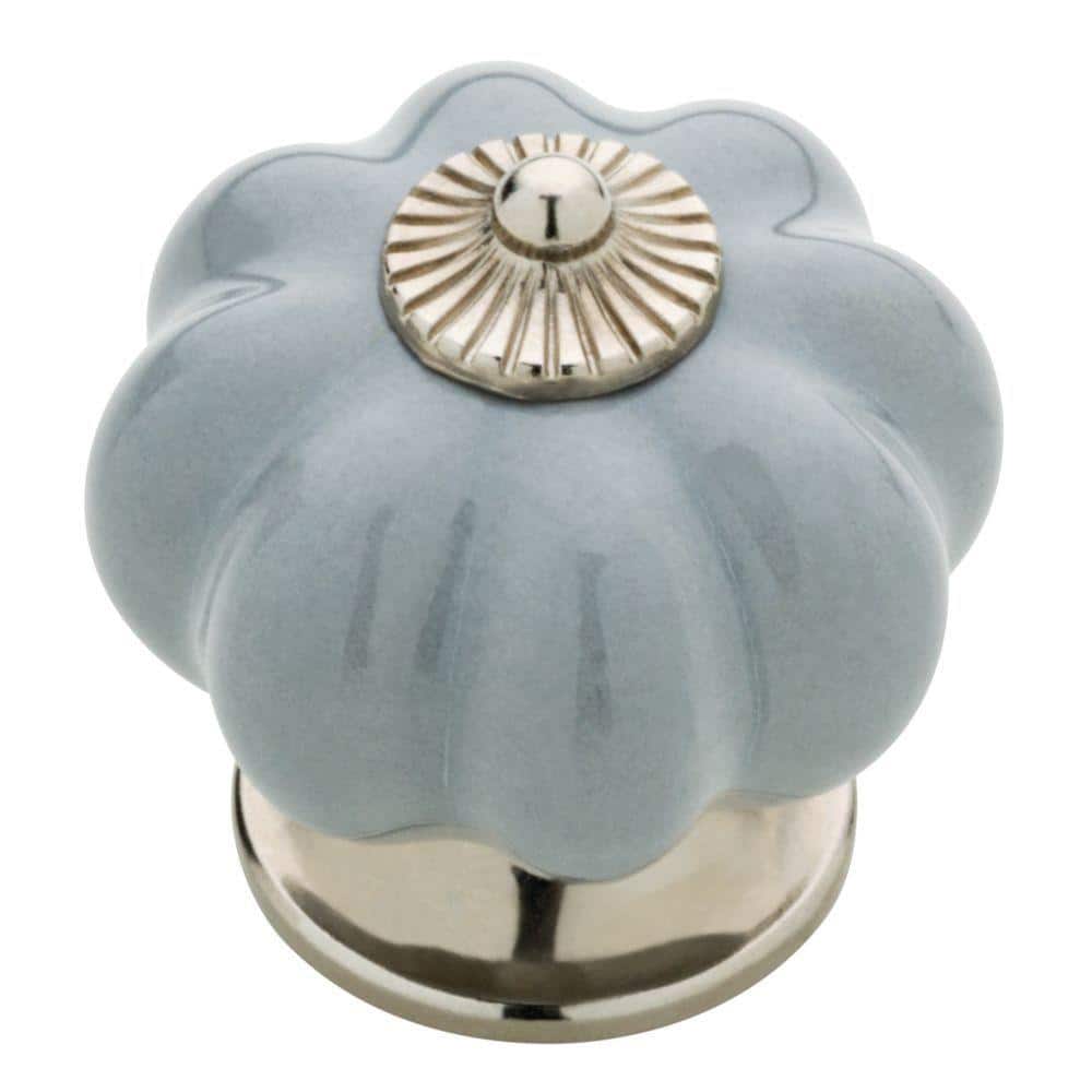 Gray Ceramic Melon Cabinet Knob-KNW003 
