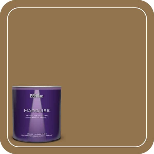 BEHR MARQUEE 1 qt. #N290-7 Marrakech Brown Eggshell Enamel Interior Paint & Primer