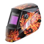 3.78 in. x 2.5 in. Solar Power Auto Darkening Welding Helmet with Large Viewing Size - Great for MMA, MIG, TIG