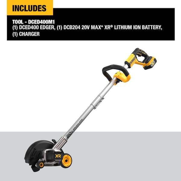 VEVOR Lawn Edger 20V Battery Powered 9-Inch Blade 3-Position Depth Battery & Charger Included - Multi