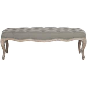 Ramsey Gray Upholstered Entryway Bench