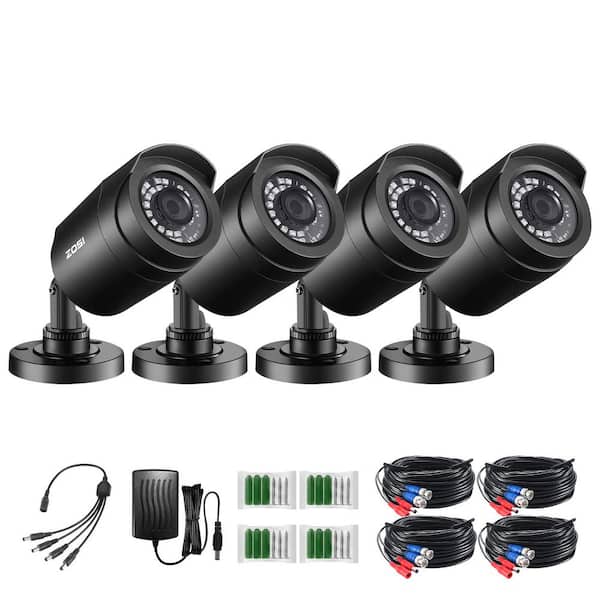 ZOSI Wired 1080p Outdoor Bullet TVI Security Camera Compatible for TVI DVRs (4-pack)