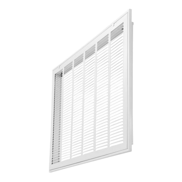 Return Air Filter Grille, Fits 30 W x 20 in. H Duct Opening, Filter Not Included, Return Air Vent Cover for Wall