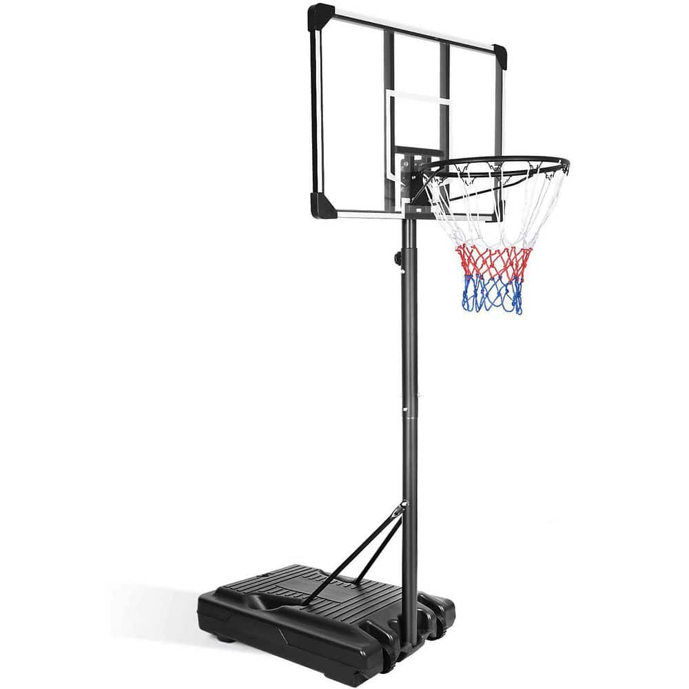 Tidoin 35.4 in. Transparent Backboard 6.2 ft. x 8.5 ft. Basketball Hoop