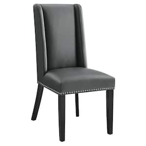 Baron Faux Leather Dining Chair in Gray