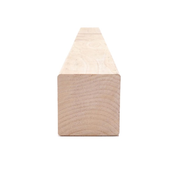 4 in. x 4 in. x 8 ft. Premium S4S Cedar Lumber 281802 - The Home Depot