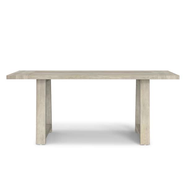 Simpli Home Whitley White Wash Solid Mango Wood 72 in. Sled Base