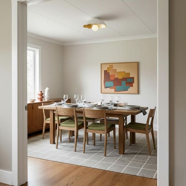 Darla 15.0 In. 1-Light Textured Plaster Flush Mount