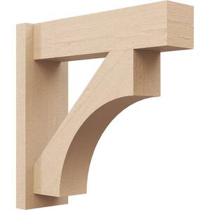 8 in. x 32 in. x 20 in. Westlake Block Rough Cedar Woodgrain Timberthane Polyurethane Outlooker, Primed Tan