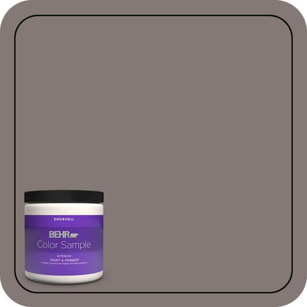 BEHR PREMIUM PLUS 8 oz. #N140-5 Complex Gray Eggshell Enamel Interior Paint & Primer Color Sample