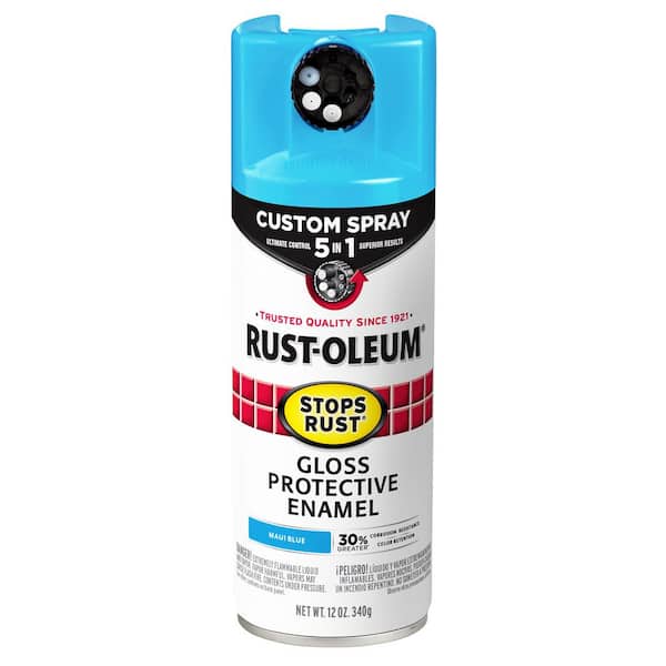 Rust-Oleum Stops Rust 12 oz. Light Blue Hammered Spray – innovationssa
