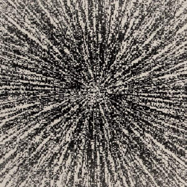 3 in Diameter Safavieh Evoke Collection EVK228K Contemporary Burst Black and Ivory Round Area Rug EVK228K-3R 3 in Diameter Safavieh Evoke Collection EVK228K Contemporary Burst Black and Ivory Round Area Rug EVK228K-3R