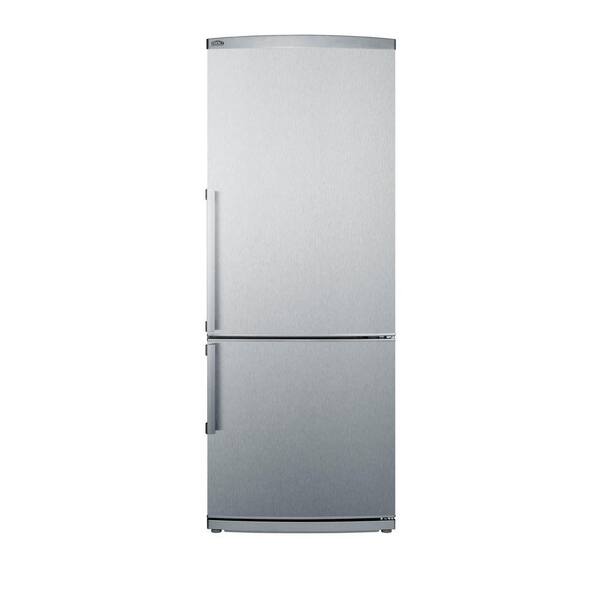 Summit Appliance 13.81 cu. ft. Bottom Freezer Refrigerator in Stainless Steel
