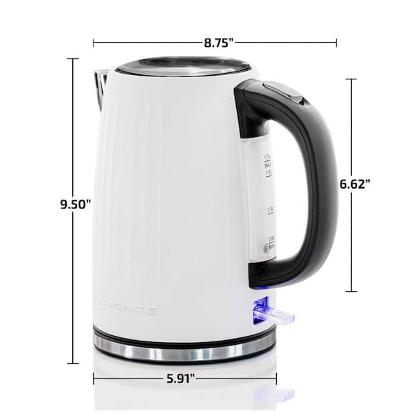 OVENTE 7-Cups BPA-Free Green Corded Electric Kettle with Auto Shut Off  KP413G - The Home Depot