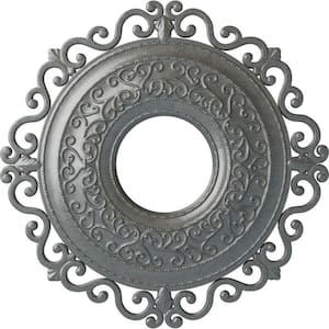 1-3/4 in. x 22 in. x 22 in. Polyurethane Orrington Ceiling Medallion, Platinum