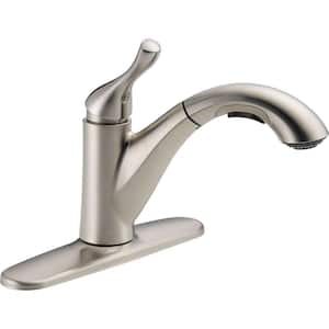Grant Single-Handle Pull-Out Sprayer Kitchen Faucet In Stainless