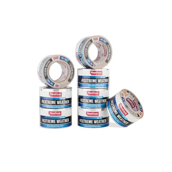 Nashua Tape 2.83 in. x 50 yd. 330X Extreme Weather Air Duct HVAC Foil Tape Pro Pack (8-Pack)