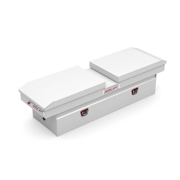 72 in. White Aluminum Crossover Truck Tool Box