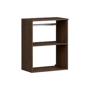 Style+ 14.59 in. D x 25.12 in. W x 31.28 in. H Chocolate Wood Closet System Hanging Tower