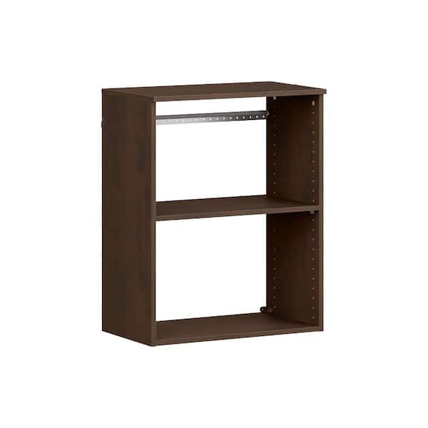 ClosetMaid Style+ 14.59 in. D x 25.12 in. W x 31.28 in. H Chocolate Wood Closet System Hanging Tower