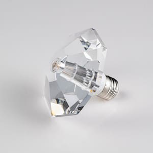 5-Watt Equivalent Octagon Diamond Shaped E26/27 Crystal LED Light Bulb in Warm White (1-Pack)