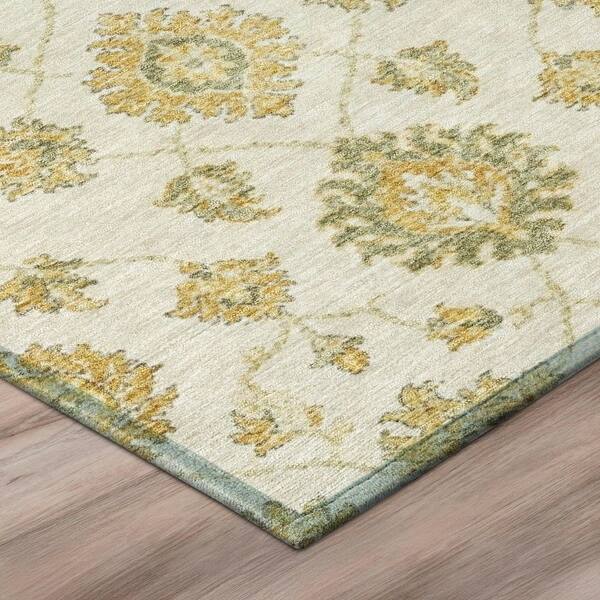Chantille Machine Washable Indoor/Outdoor Abstract ACN3023 Ivory 5 ft. x 7 ft. 6 in. Area Rug