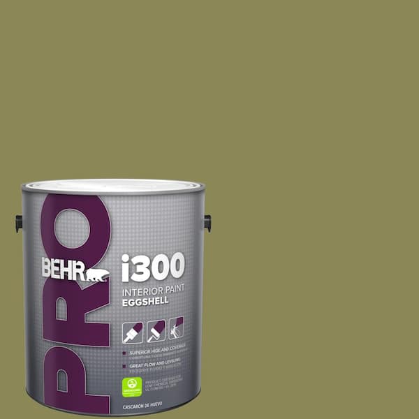 BEHR PRO 1 gal. #S340-6 Fertile Green Eggshell Interior Paint