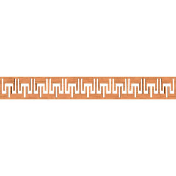 Victory Fretwork 0.375 in. D x 46.5 in. W x 6 in. L Cherry Wood Panel Moulding