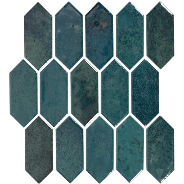 d-c-fix Blue Teal Mosaic Tile Wallpaper
