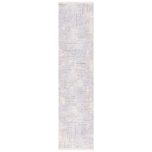 Marmara Beige/Blue Rust Doormat 3 ft. x 4 ft. Striped Gradient Area Rug