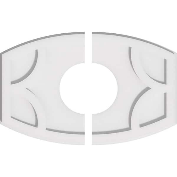Ekena Millwork 1 in. x 20 in. x 13.375 in PVC Medallion Moulding