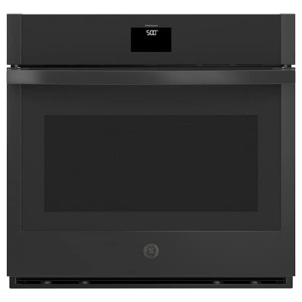 30 in. Single Smart Convection Wall Oven with No-Preheat Air Fry in Black