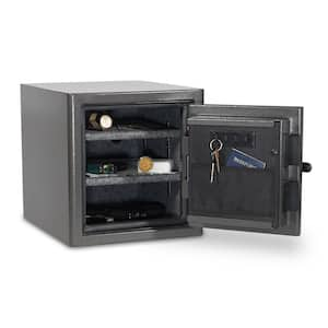 Diamond 1.32 cu. ft. Fireproof/Waterproof Home & Office Safe with Biometric Lock, Dark Gray Hammertone Finish