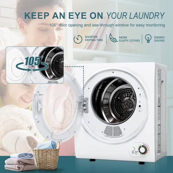 Clothes Dryer Portable Travel dryer machine, 2 Layer Portable dryer for  apartments, New Generation Electric Clothes Drying with Timing Function