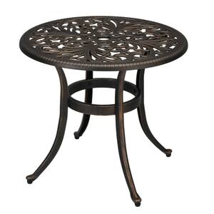 Round Aluminum Outdoor Side Table
