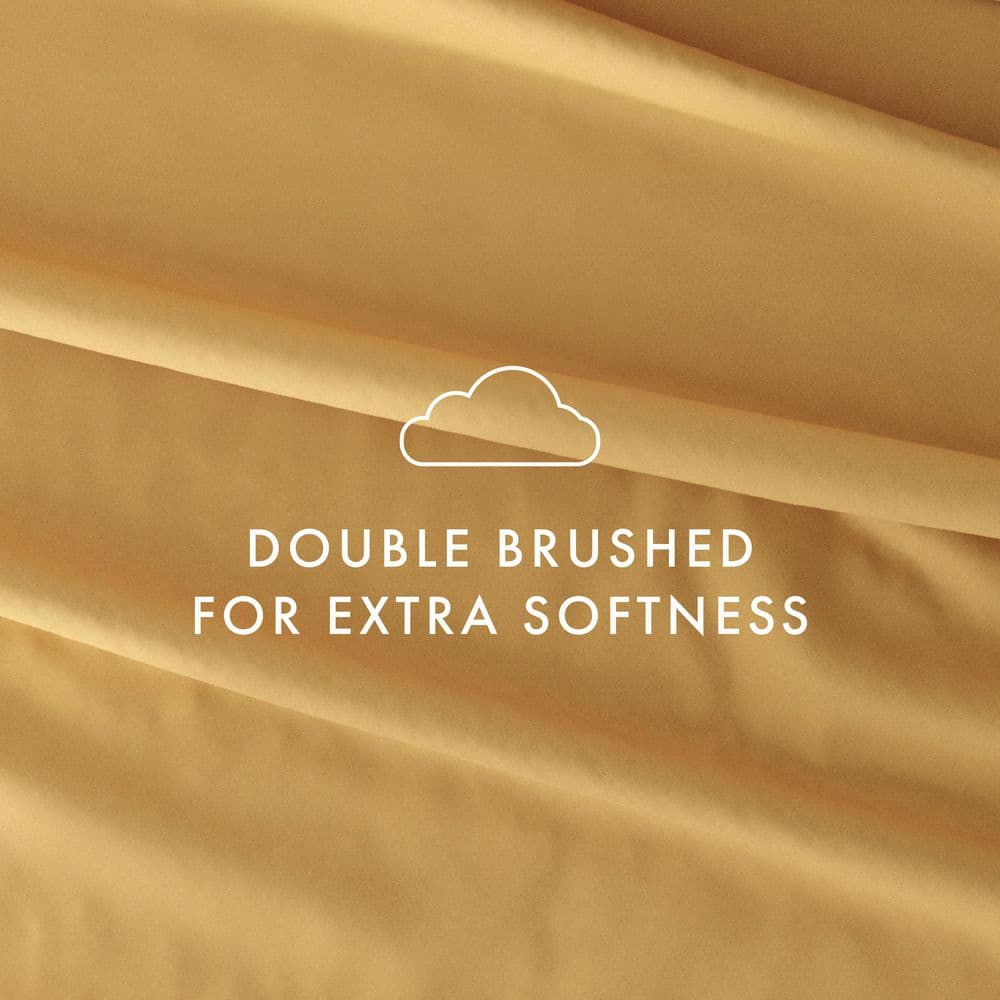 Gold Twin Ultra Soft Microfiber 4-Piece Sheet Set