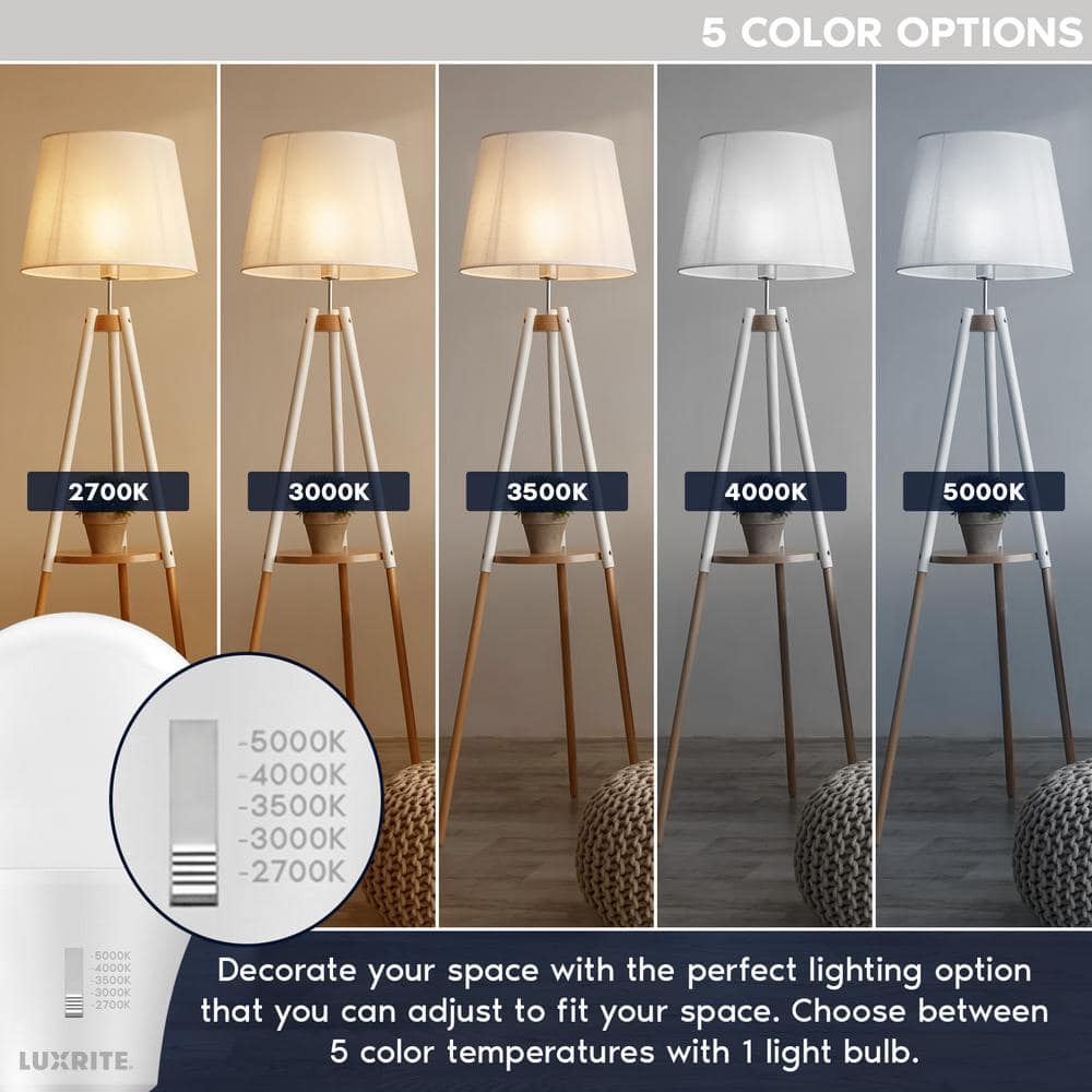 Luxrite White Dimmable LED Light Bulbs 75-Watt Equivalent