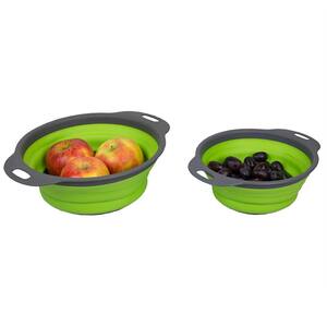 Nesting Collapsible Silicone Colander (Set of 2)